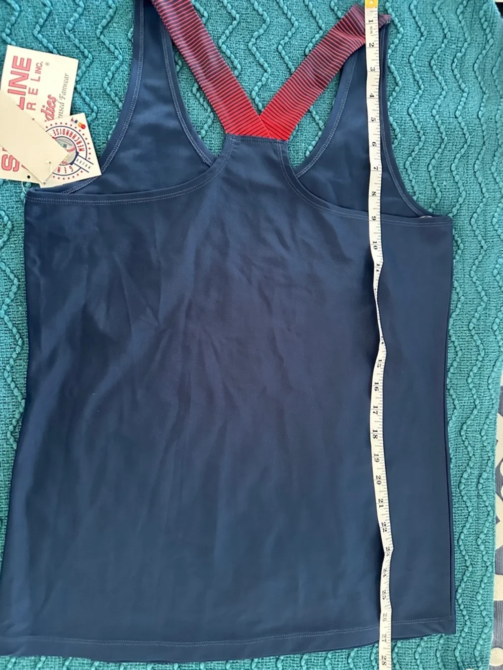 Genuine Merchandise Navy Boston Red Sox Tank Top with Red Accents NWT women’s - Picture 3 of 5